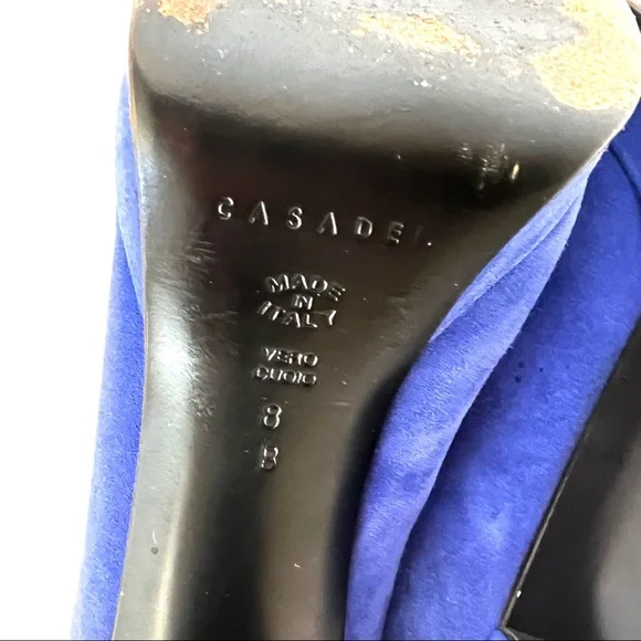 Casadei Blue Heel Boot B15/7 - Picture 9 of 12